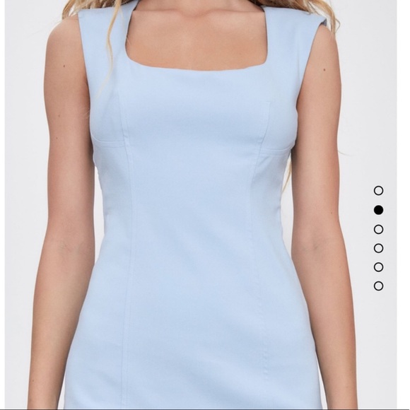 Fitted dress - sky blue - Picture 2 of 10